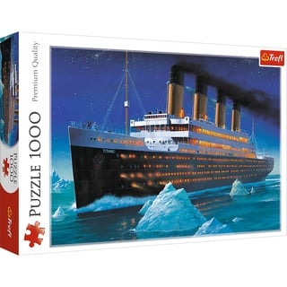 Trefl 916 10080 EA 1000 Teile, Premium Quality, für Kinder ab 12 Jahren 1000pcs Titanic Puzzle, Coloured