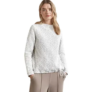 STREET ONE Damen A322368 2-Color Leo Dessin Turtle Neck, Echo Grey, 34 EU