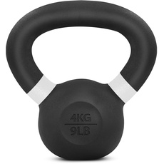 Yes4All QZHJ Pulverbeschichtetes Kettlebell aus Gusseisen, 4 kg