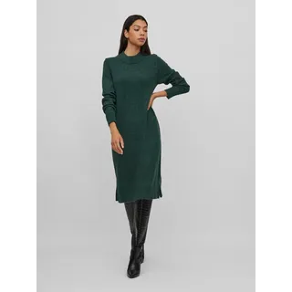 Vila Strickkleid »VIRIL CREW NECK L/S MIDI DRESS - NOOS« Vila Pineneedle Detail:DARK MELANGE XL (42)