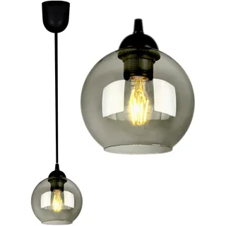 FKL DESIGN Home Deco Deckenlampe Pendellampe Hängelampe Wandlampe Tischlampe Leuchte Pendelleuchte Kugel Schwarz Grau Weiß Lampe aus Serie N100 verschiedene Varianten (Z1)