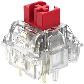 HyperX Lineare Switches, Hot-Swap-fähig, 5-Pin-Kompatibilität, 1,8 mm Betätigungsweg, 40 g Auslösegewicht, langlebig bis 80 Millionen Anschläge, stabile Gaming-Switches für schnelles Tippen, Rot