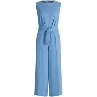 Jumpsuit BETTY BARCLAY "Jumpsuit mit Eingrifftaschen", Damen, Gr. 46, EURO, blau (azurine), Obermaterial: 86% Polyester PES. 14% Elasthan EL., Overalls Jumpsuit