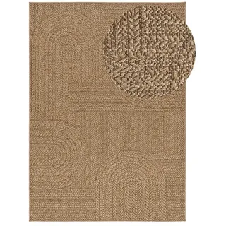 Atticgo Outdoorteppich Natürlich Acra 200/290 cm , Braun , Textil , Grafikmuster , Rechteckig , 200x290 cm , Oeko-Tex® Standard 100 , antistatisch, für Fußbodenheizung geeignet, leicht zusammenrollbar, UV-beständig , Teppiche und Böden, Teppiche, Outdoorteppiche