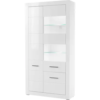 Home Affaire Vitrine BIANCO 100 x 35 x 198 cm Weiß