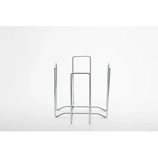 Weis Serviettenständer Edelstahl – Serviettenhalter für 1/4-Falz Servietten, Verchromt, Silber, 19 x 19 x 19 cm, 56301