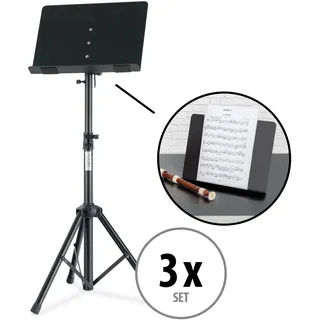 Classic Cantabile OST-350 2-in-1 Notenpult 3x Set
