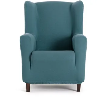 EYSA Bi-elastischer Sofabezug für Ohrensessel, Smaragdgrün, Harlem-Design