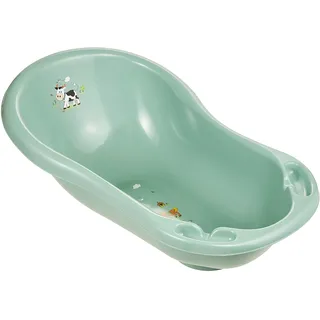 keeeper Funny Farm Ergonomische Babywanne, Ab 0 bis ca. 12 Monate, 84 cm, Wiktoria, Nordic Green