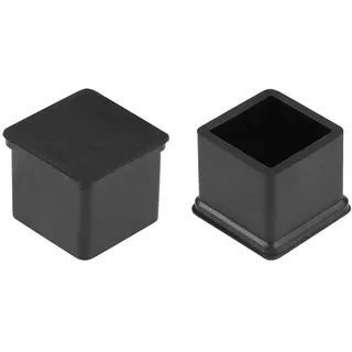 sourcing map 12Stk. Gummi Möbelkappen 20mm x 20mm Quadratisch Form Tisch Stuhl Beine Deckel
