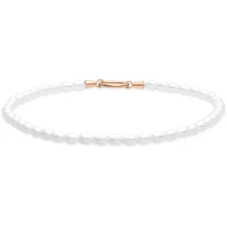 TAMARIS Charms mit Glasperle, roségoldfarben, weiß