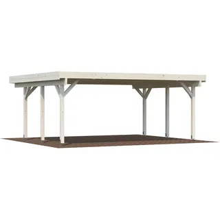 Palmako Doppelcarport Karl 6,00 x 5,12 m naturbelassen