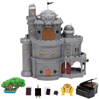 Super Mario Galaxy Movie – 30 cm Deluxe Bowser Schloss-Spielset mit 3,8 cm großer Bowser-Figur