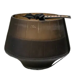 Onno Leaves Duftkerze, Glas, grün, 21cm