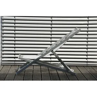 Jan Kurtz Rimini Deckchair Liegestuhl Aluminium eloxiert/Kunststoffgewebe