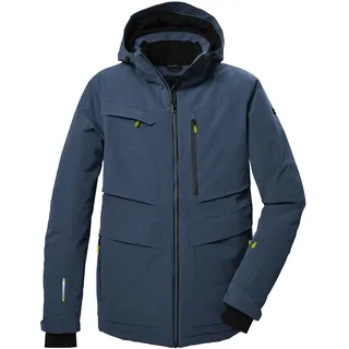KILLTEC Herren Skijacke/Funktionsjacke mit abzippbarer Kapuze und Schneefang KSW 43 MN SKI JCKT, stahlblau, XXL, 41976-000