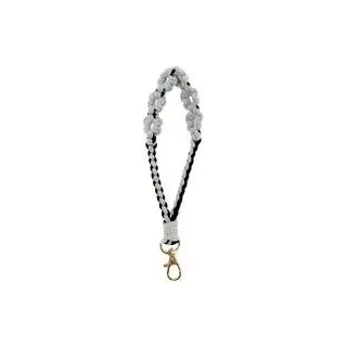 Handgefertigter Boho-Stil Macramé-Schlosshalter mit Blumen-Design und Polsterung
