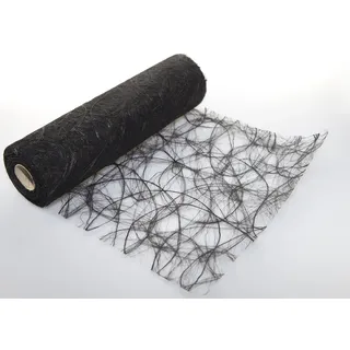 Sizoweb Tischläufer in unterschiedlichen Farben, 30 cm breit, 5 oder 20 m lang 5,0 m schwarz 1101