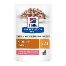 12x85g k/d Hill's Prescription Diet Feline Hrană umedă pisici - somon