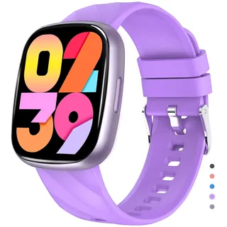 PTHTECHUS Kinder Smartwatch für Jungen Mädchen, 1.75 HD Voll Touchscreen Fitnessuhr, Kinder Fitness Aktivitäts Uhr Schrittzähler, Wecker, 41 Sportmodi, Kinderuhr Telefon für Jungen Mädche Teenager