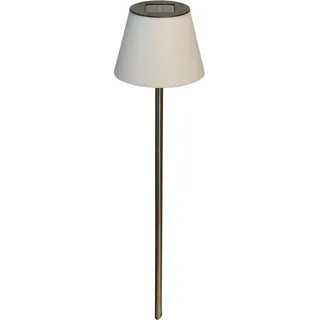 LUXFORM Gartenleuchte »Solar-Gartenlampe - Maspalomas - 15 Lumen - LED« LED-Modul 1 Stk. Solarbetrieben, weiß