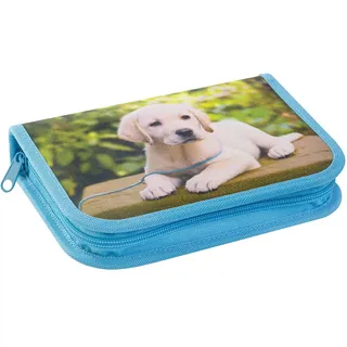 Eberhard Faber 577558 - Federmäppchen Hund 42-teilig, blau