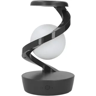 Spiral-Nachttischlampe LED-Tischlampe Wiederaufladbare Nachttischleuchte mit rutschfester Basis USB-C-Aufladung für Schlafzimmer Wohnzimmer Büro Grau