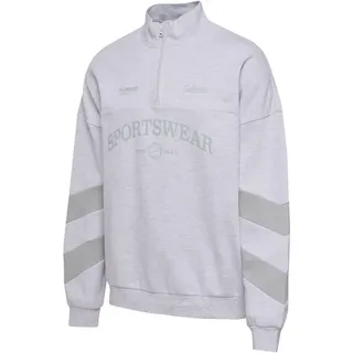 hummel Oversized Halbreißverschluss-Sweatshirt Grau 34