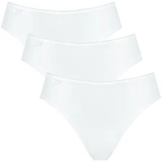 SLOGGI Damen Tai, Pack - 24/7 Microfibre, einfarbig weiß 38 Pack