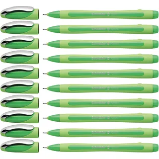 Schneider Xpress Fineliner 0,8 mm, dokumentenecht) 10er Packung grün