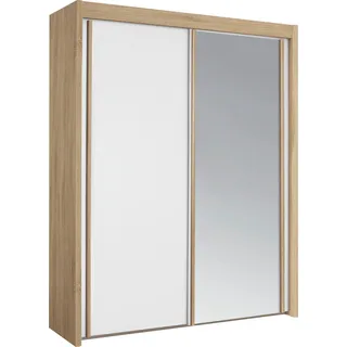 Rauch Schwebetürenschrank Imperial 151 x 197 x 65 cm eiche weiß