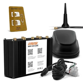 SELFSAT MWR 5560 eSIM 5G Cat 19 WLAN Router bis 3,4 Gbps inkl. SELFSAT 5G Antenne schwarz