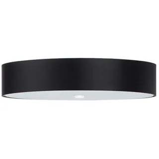 Deckenleuchte SKALA 70 schwarz 6xE27 15W Stoff/Glas/Stahl 20x70x70cm Sollux Lighting - Schwarz
