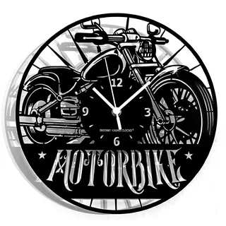 Instant Karma Clocks Wanduhr Motorradrennen 0,00 cm 0,00 Holz
