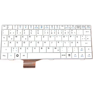 Weiss - Deutsche Tastatur kompatibel für Asus Eee PC 700, 701 4G, 701, 701sd, - Weiß
