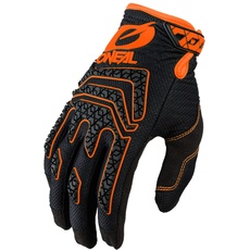 O'NEAL | Fahrrad- & Motocross-Handschuhe | MX MTB DH FR Downhill Freeride | Langlebige, flexible Materialien, Silikonprint für Grip | Sniper Elite Glove | Erwachsene | Schwarz Orange | Größe M