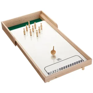 Weible Spiele weiblespiele 10700 - Tiroler Tischkegelspiel, Holzfarbe/Beige, 60 x 30 cm