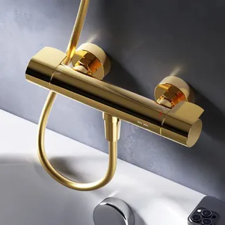 AM.PM Duscharmatur Gold Thermostat X-Joy Brausearmatur Mischbatterie Dusche FXA40099