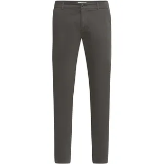 Chinohose SOLID "Chinohose SDRaul", Herren, Gr. 31, Länge 34, grau (forged iro), Obermaterial: 98% Baumwolle CO. 2% Elasthan EL., Hosen Chinohose