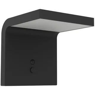 Eglo Solarleuchte , Schwarz, Weiß , Kunststoff , rechteckig , 14x14x14 cm , Bewegungsmelder, tragbar, kabellos, transportabel , Dekoration, Gartendeko