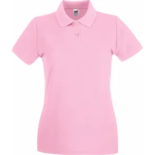 Fruit of the Loom - "Premium" Poloshirt für Damen kurzärmlig BC1377 (XS) (Pink) - Rosa