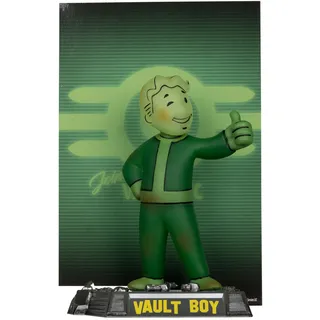 McFarlane Toys - Fallout Movie Maniacs PVC Statue Vault Boy Glow in The Dark Edition Gold Label 12,7 cm