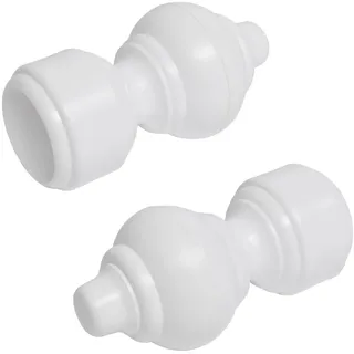 LIEDECO Gardinenstangen-Endstück für Gardinenstange Ø 28 mm, weiß