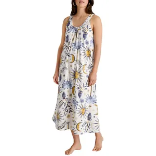 CALIDA Favourites Nachthemd Damen, Länge 125cm, aus Baumwolle, lockere Passform
