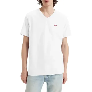 Levi's Herren, ORIGINAL Housemark VNECK", T-Shirt, White, XL,