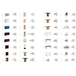 Design Möbel Esszimmer Garnitur Runder Esstisch + 4 Stühle Tisch Set Gruppe Holz - Braun