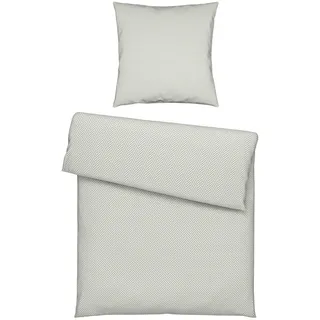 Novel Bettwäsche , Grau, Weiß , Textil , Uni , 140x220 cm , atmungsaktiv, hautfreundlich, angenehm wärmend , Heimtextilien, Bettwäsche & Leintücher, Bettwäsche, Flanell-Bettwäsche