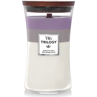 Woodwick Trilogy Duftkerze 609,5 g lila