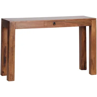 Mid.you Konsolentisch , Sheeshamfarben , Holz , Sheesham , massiv , 1 Schublade(n) Schubladen , rechteckig , eckig , 40x70x120 cm , Stauraum, einfacher Aufbau , Holzmöbel, Holztische, Wohnzimmertische Holz, Konsolentische Holz