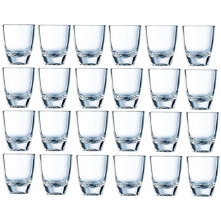 Arcoroc ARC 00016 Gin Schnapsglas, Shotglas, Stamper, 35ml, Glas, transparent, 24 Stück